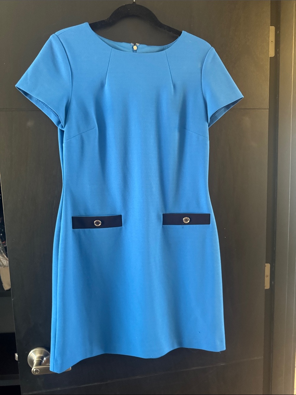 Tommy Hilfiger Bright Blue Short-Sleeve Mini Dress